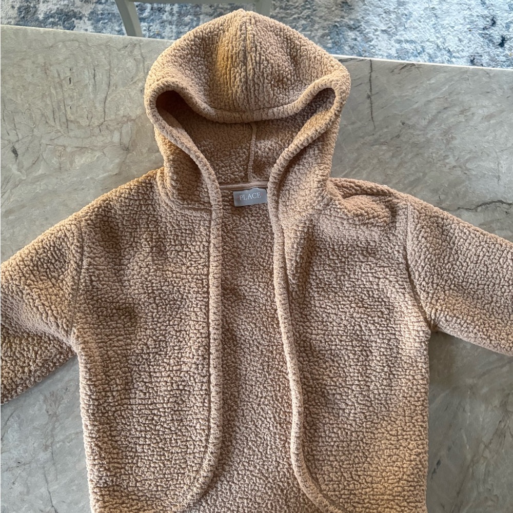 The Children's Place Tan Sherpa Hoodie